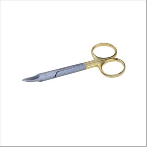 Crown And Collar Scissors Curved T.C. Inserted 4.5"