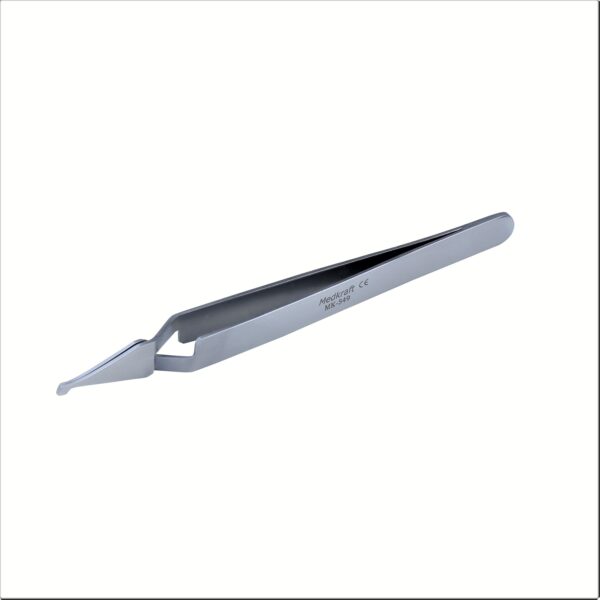 Self-Locking Bracket Tweezer Serrated Tips Straight