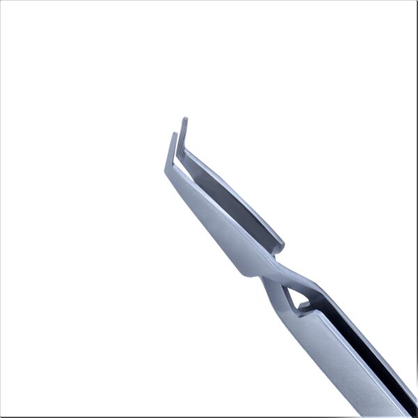 Self-Locking Bracket Tweezer Serrated Tips Angled - Image 3