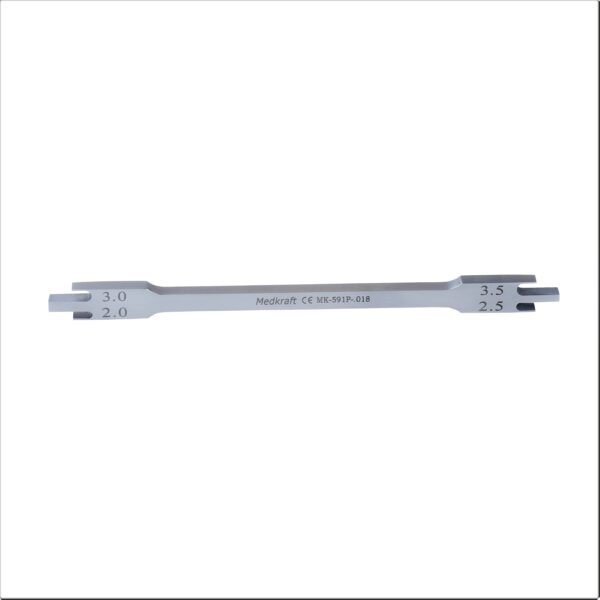 Pedo Stainless Steel Height Gauge .018 Slot