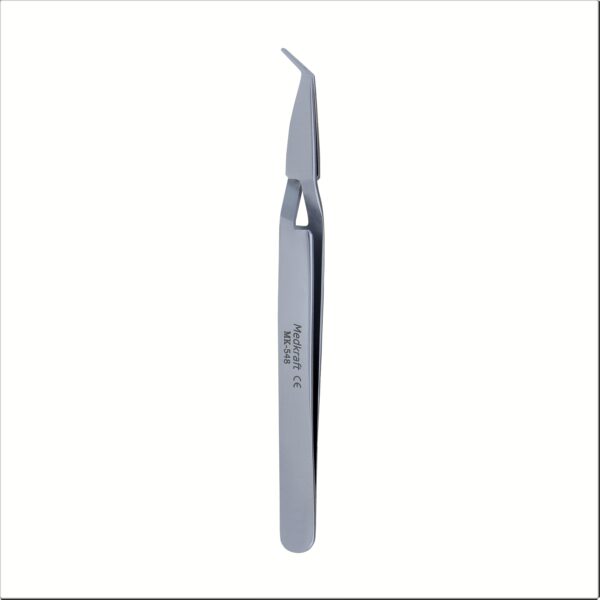 Self-Locking Bracket Tweezer Serrated Tips Angled - Image 2